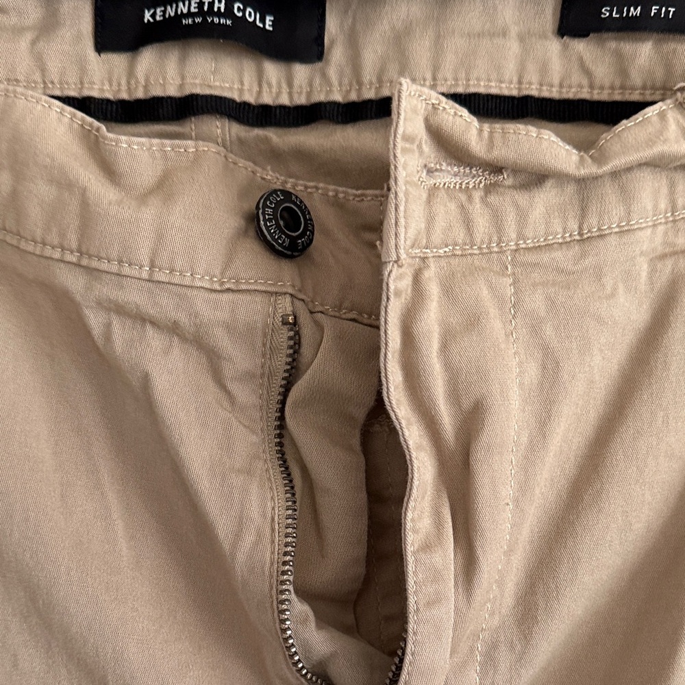 Kenneth Cole Men's Beige Chinos